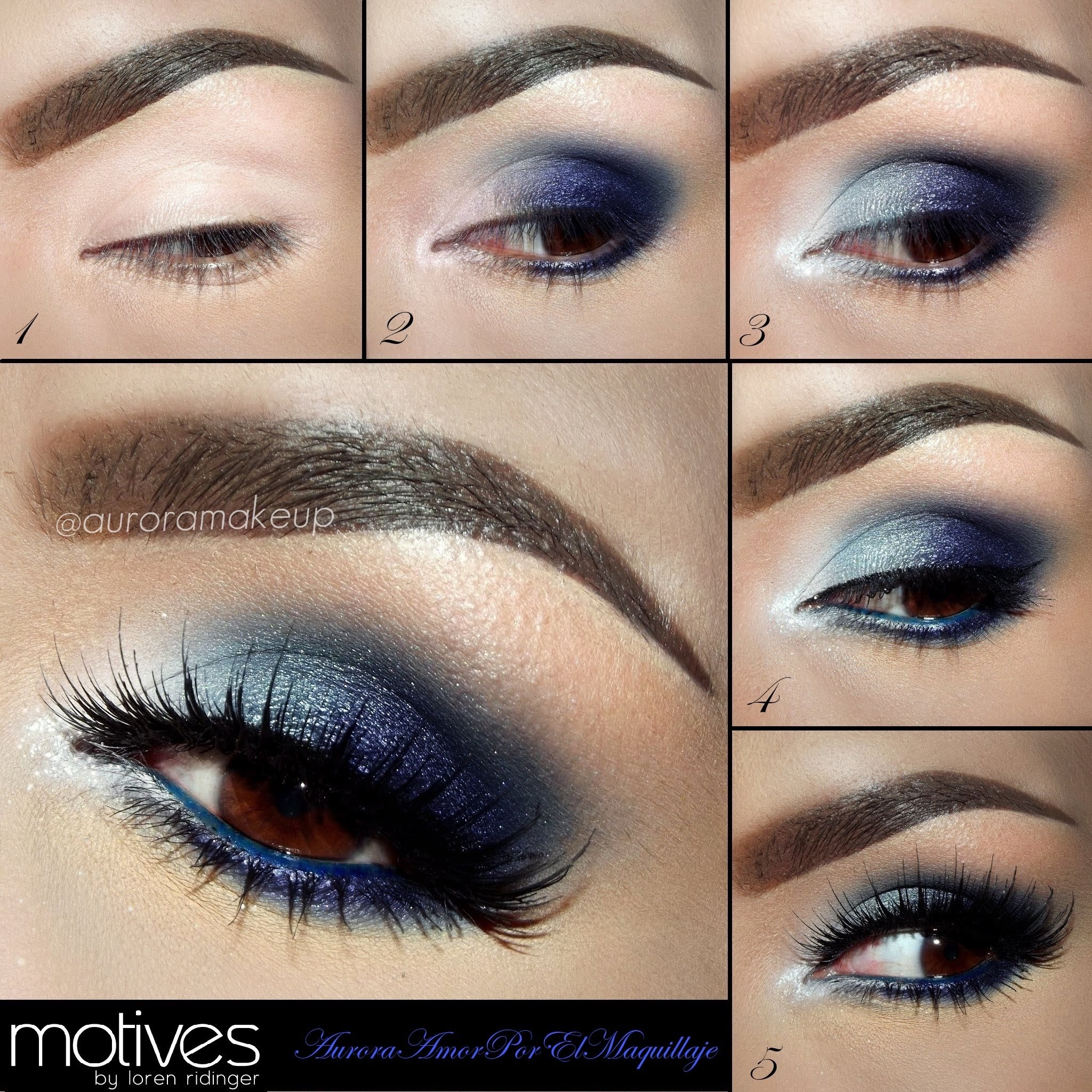natural Eyes Aurora Tutorial Motives for makeup Blue tutorial Makeup with brown Shadow Eye Brown and  eyes